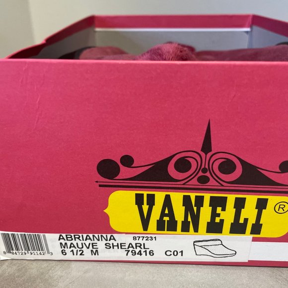 Women's VANELI Mauve Wedge Mule Heels, Size 6.5 - Picture 11 of 11